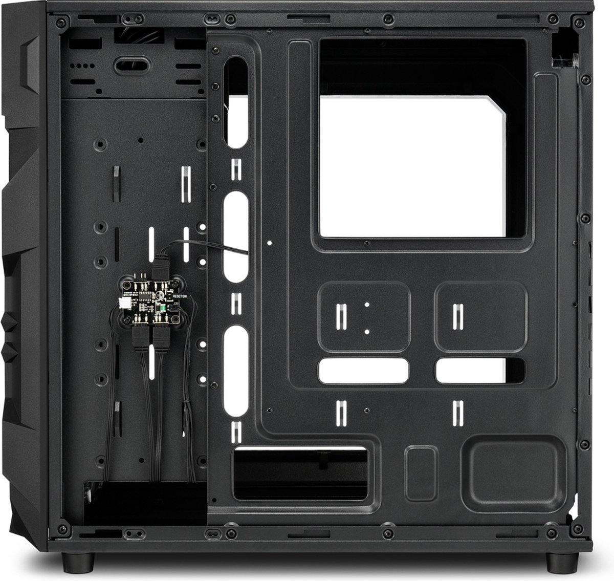 Sharkoon Vg7-W Rgb Midi Atx Tower Zwart behuizing - afbeelding 11