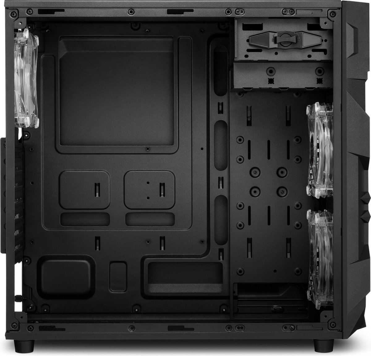 Sharkoon Vg7-W Rgb Midi Atx Tower Zwart behuizing - afbeelding 10