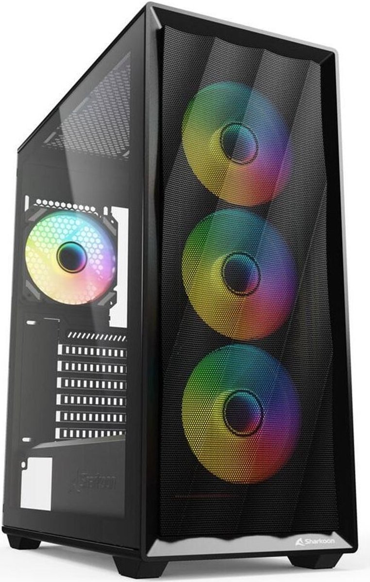 Sharkoon Vk4 Argb Schwarz Tempered Glass (4044951044115) behuizing