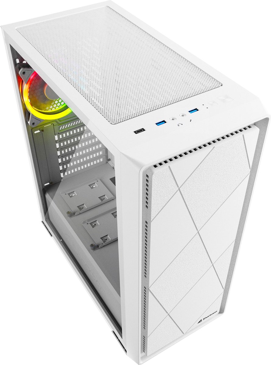 Sharkoon Vs8 Rgb Midi Tower Wit behuizing - afbeelding 10
