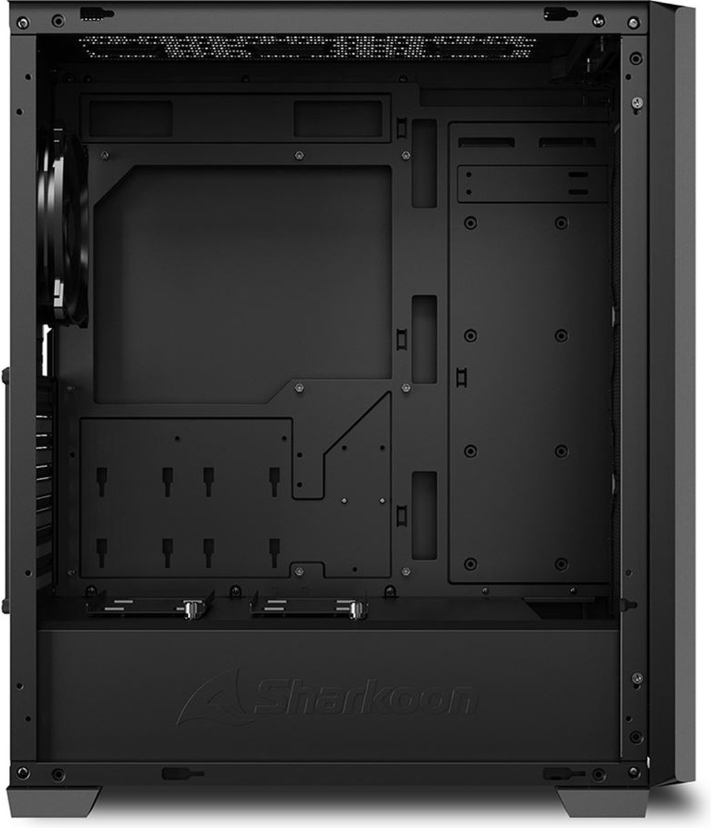 Sharkoon Vs9 Midi Tower Zwart behuizing - afbeelding 4