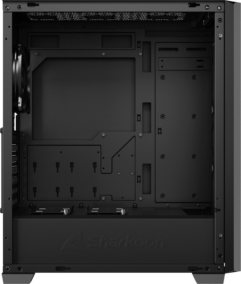Sharkoon Vs9 Midi Tower Zwart behuizing - afbeelding 8
