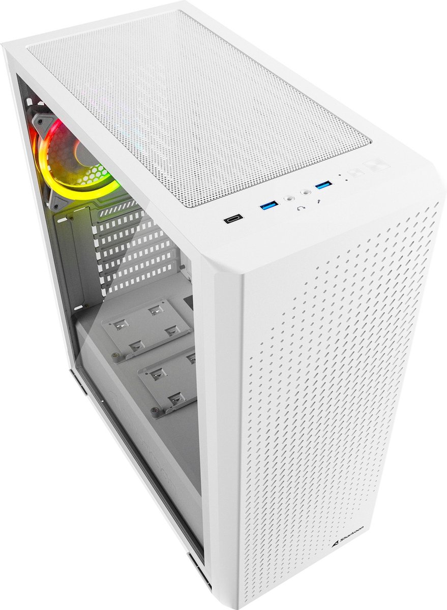 Sharkoon Vs9 Rgb Wit - Towermodel - Atx - Wit behuizing - afbeelding 7
