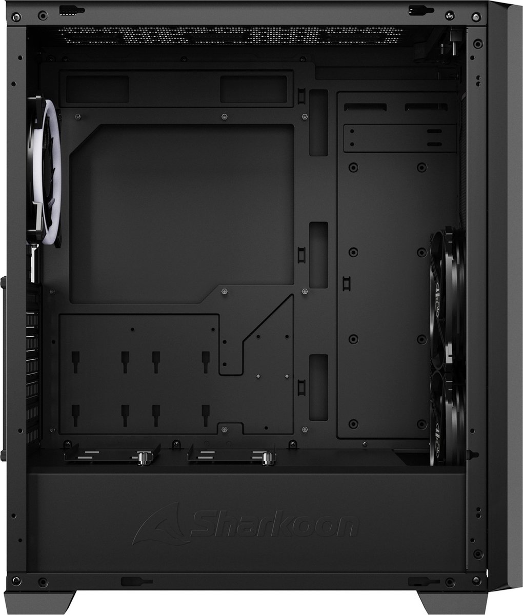 Sharkoon Vs9 Rgb Zwart - Towermodel Atx - Zwart behuizing - afbeelding 5