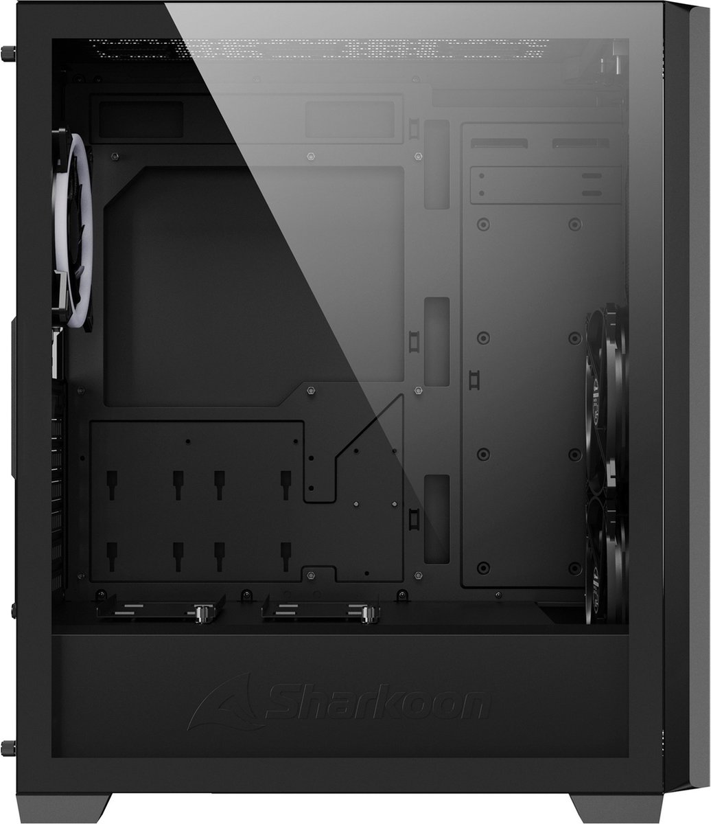 Sharkoon Vs9 Rgb Zwart - Towermodel Atx - Zwart behuizing - afbeelding 6