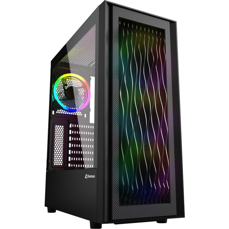 ATX Atx Semi-Tower Box Sharkoon Rgb Wave Black