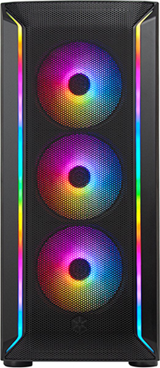 Silverstone Fara 511Z Midi Tower Zwart behuizing - afbeelding 2