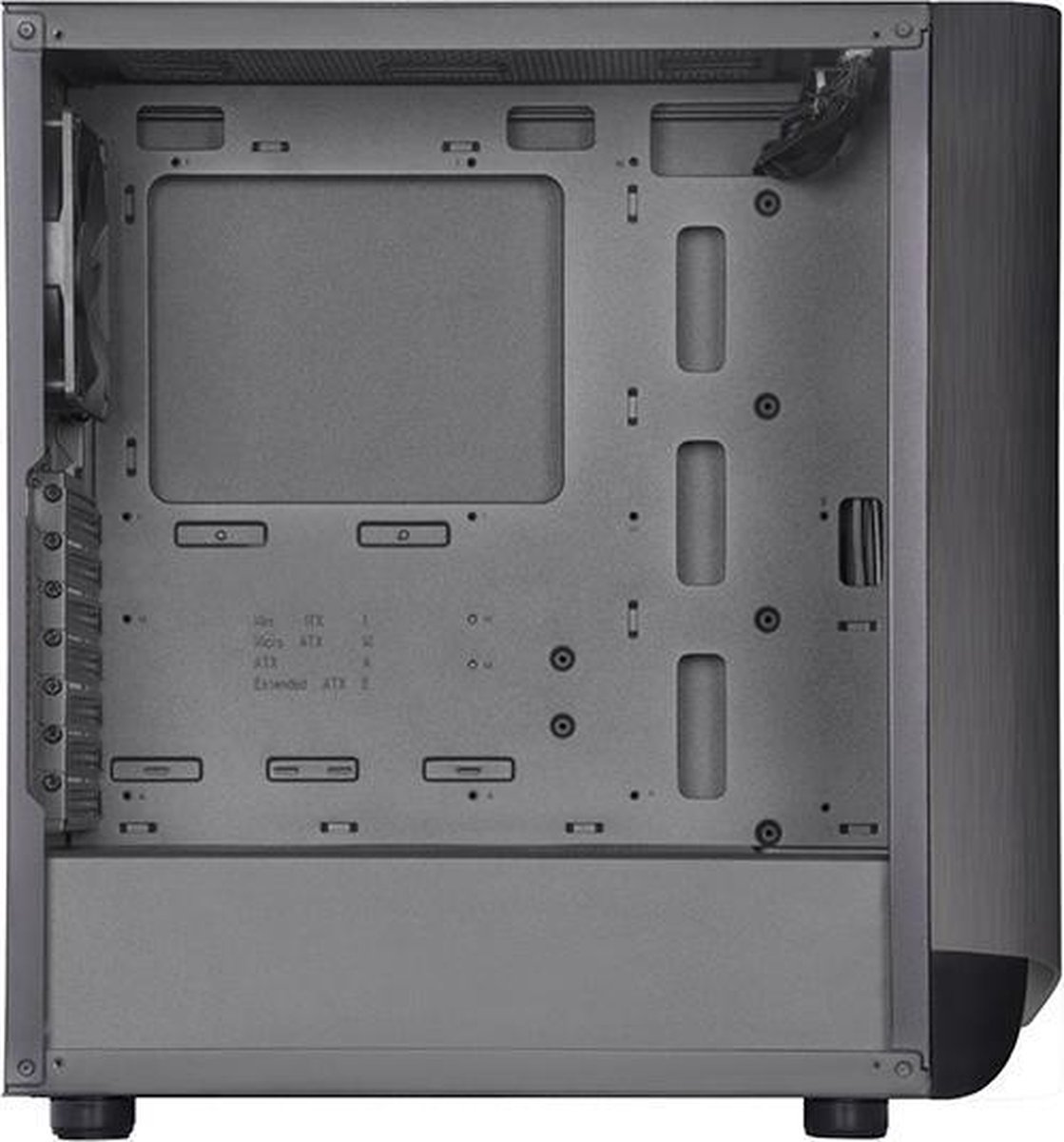 Silverstone Seta A1 Midi Tower Zwart, Titanium behuizing - afbeelding 5