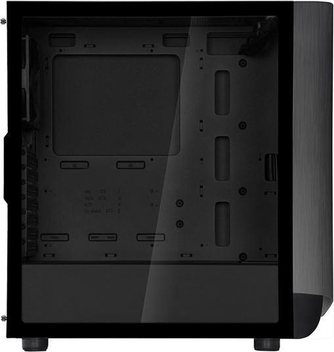 Silverstone Seta A1 Midi Tower Zwart, Titanium behuizing - afbeelding 6