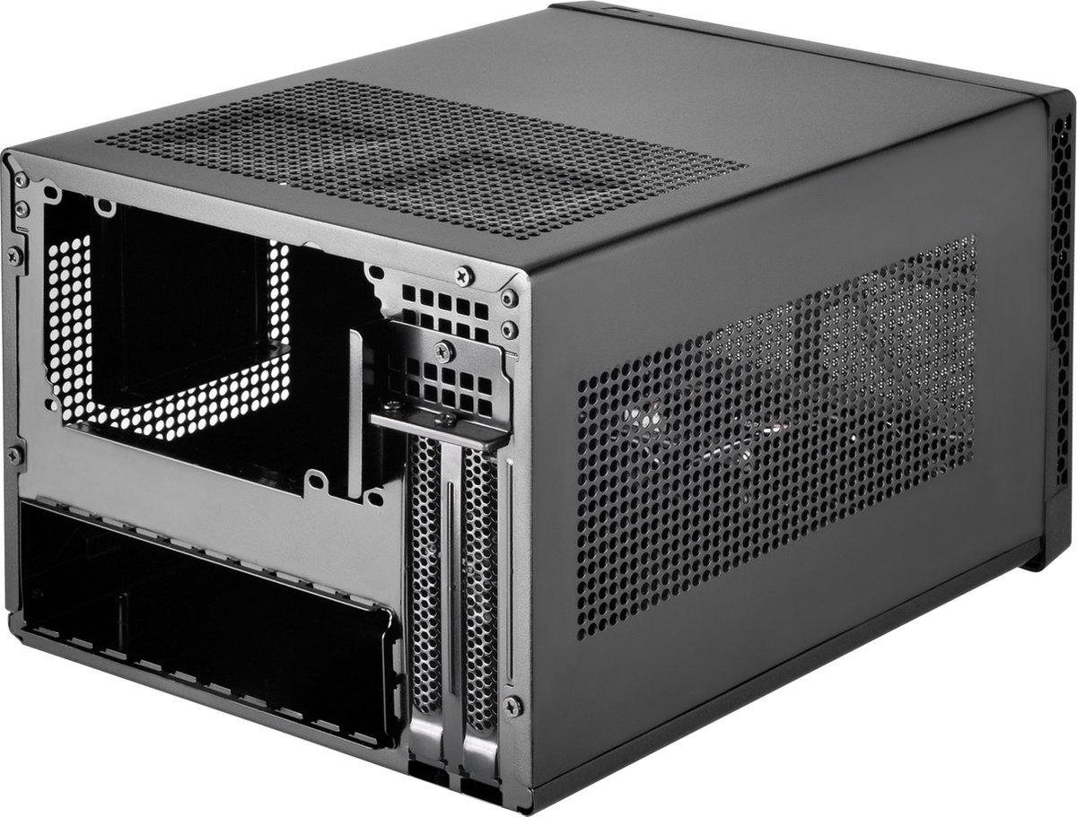 Silverstone Sg13 Mini Tower Zwart