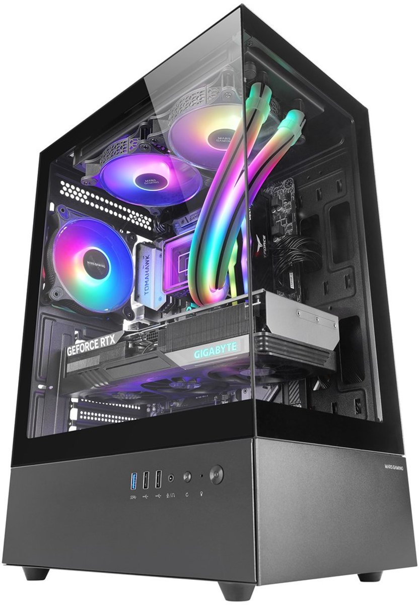 TACENS Tacens Mars Mc-Xo - Midi Tower Atx Behuizing - Hartglas - Frgb Verlichting