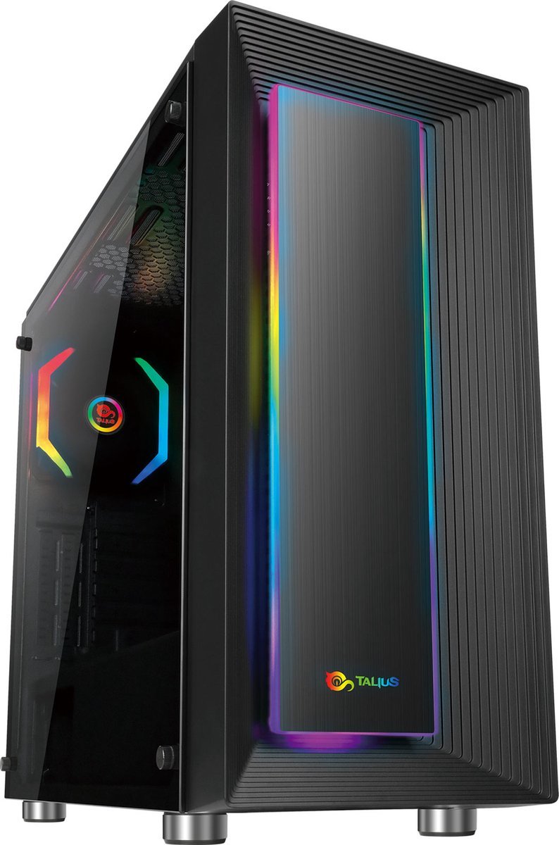 Talius Auriga Tower Zwart behuizing