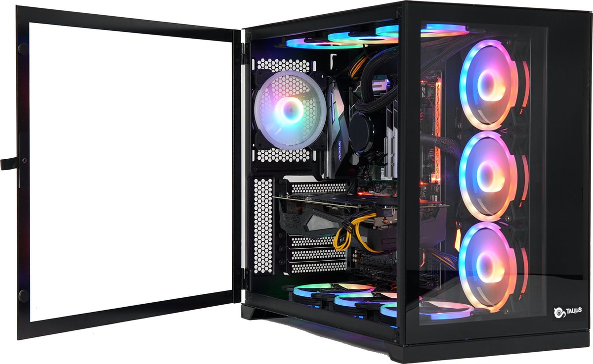 Talius Caja Atx Gaming Zeus Black Rgb Cristal Templado Usb 3.0 Desktop Zwart behuizing - afbeelding 3