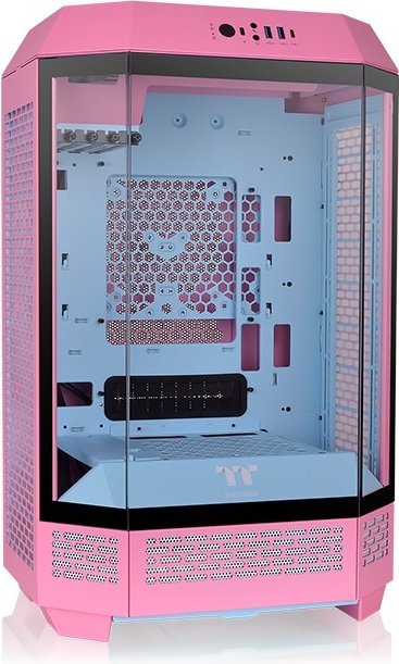 Thermaltake 300 bubble pink micro tower ro - Thermaltake The Tower 300 Bubble Pink Micro Tower Chassis Behuizing