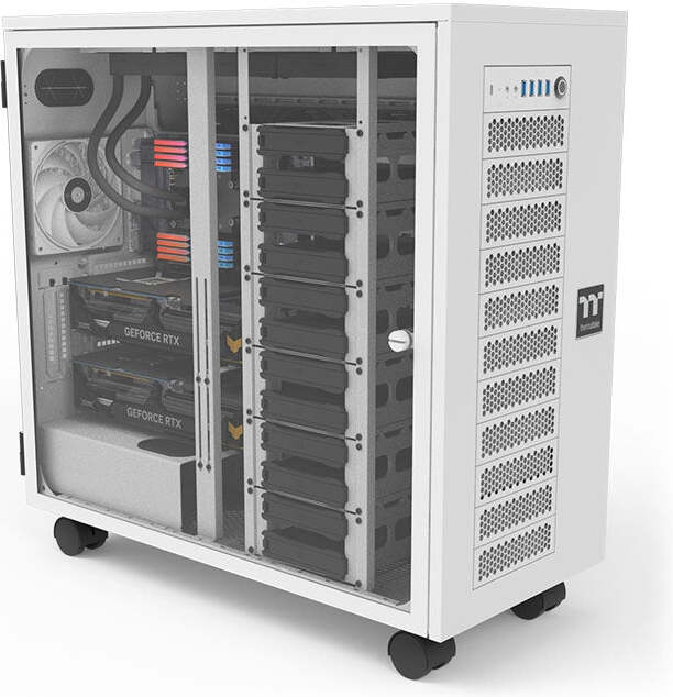 Thermaltake ax700 tg snow big towerbig beh 2 orig - Thermaltake AX700 TG Super Tower Snow Behuizing (White)