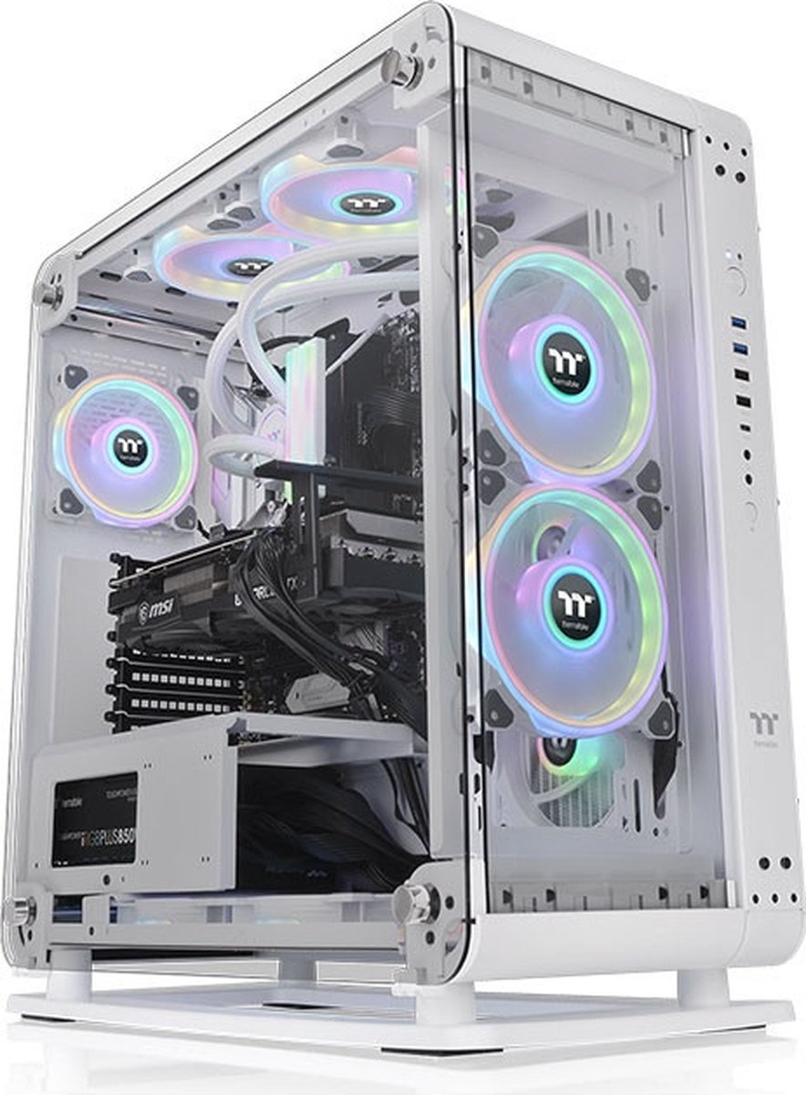 Thermaltake Core P6 Tempered Glass Snow Mid Tower Midi Tower Wit behuizing - afbeelding 5
