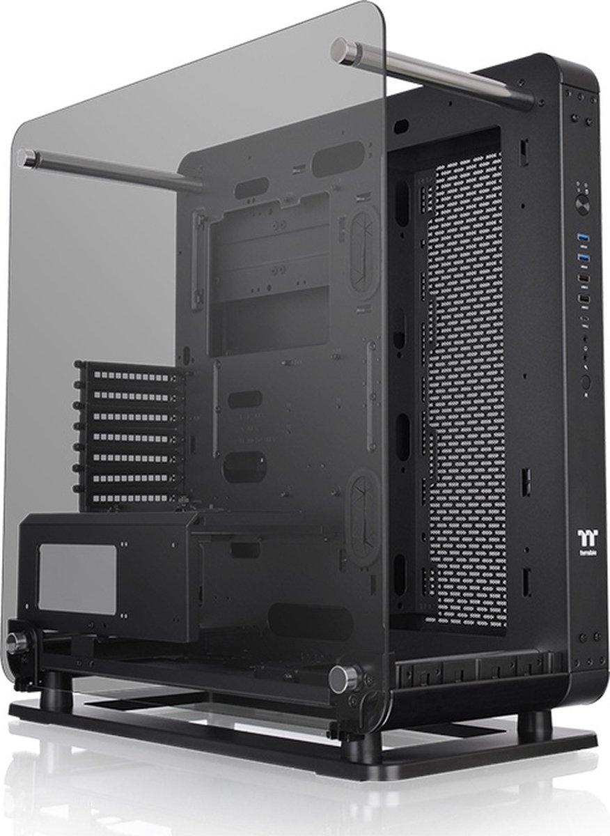 Thermaltake Core P6 Tg Black Midi-Tower Pc-Behuizing Zwart Zijvenster - afbeelding 4