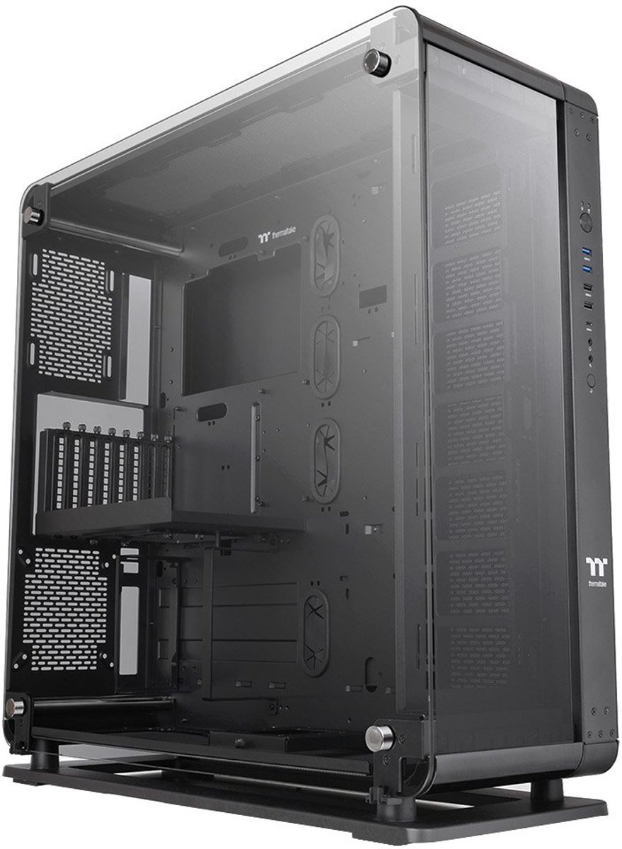 Core P8 Tempered Glass Full Tower E-ATX PC Case - Black - afbeelding 8