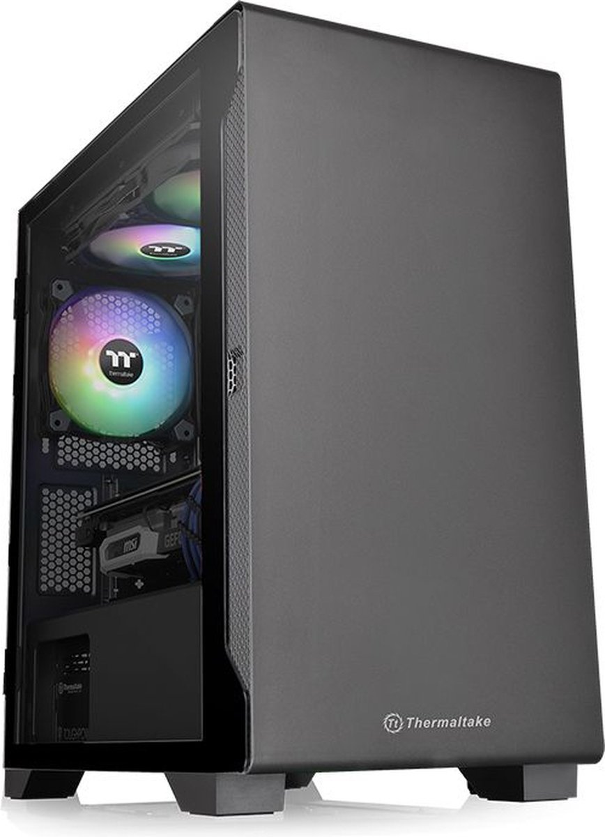 Thermaltake S100 Zwart - Doos Zonder Voeding - Minitower - Micro-Atx-Formaat behuizing