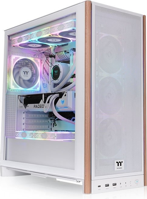 Thermaltake s370 ws snow midi tower behuiz - Thermaltake S370 WS Snow RGB Behuizing