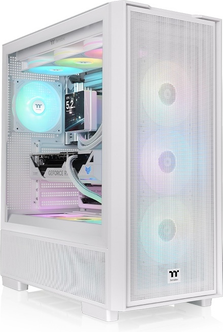 Thermaltake s380 tg midi tower zwart wit 2 orig - Thermaltake S380 - White Behuizing (Black)