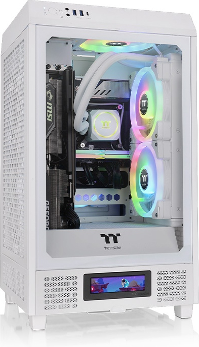 Thermaltake the tower 200 snow 2 orig - Thermaltake The Tower 200 Mini Tower Behuizing (White)