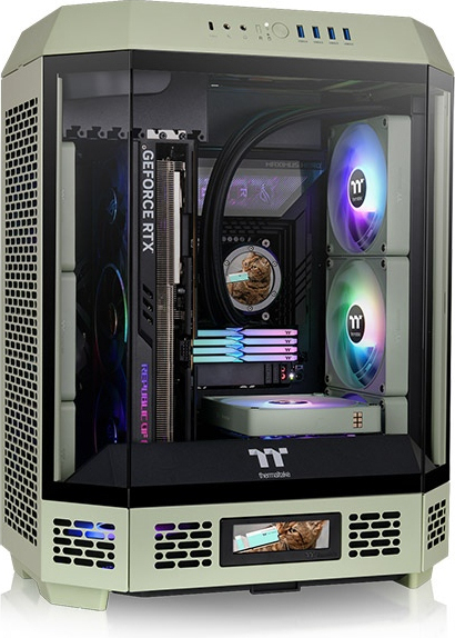 Thermaltake the tower 600 matcha green 2 orig - Thermaltake Tower 600 Midi Tower Matcha Groen Behuizing