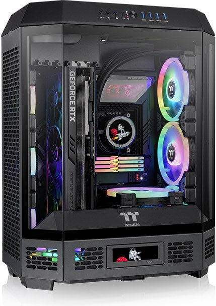 Thermaltake the tower 600 midi tower behui 2 orig - Thermaltake The Tower 600 Midi Tower Behuizing (Black)