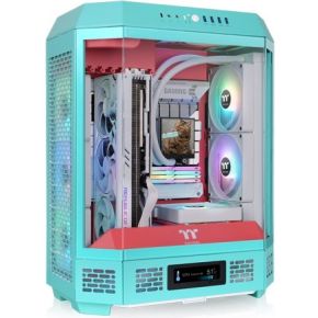 Thermaltake the tower 600 mint strawberry 2 orig - Thermaltake The Tower 600 Midi Tower Mint Strawberry Behuizing