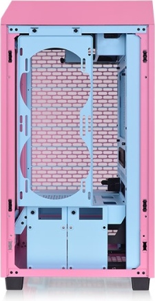 Thermaltake tower 200 mini tower roze 4 orig - Thermaltake The Tower 200 Bubble Pink Mini Chassis Behuizing