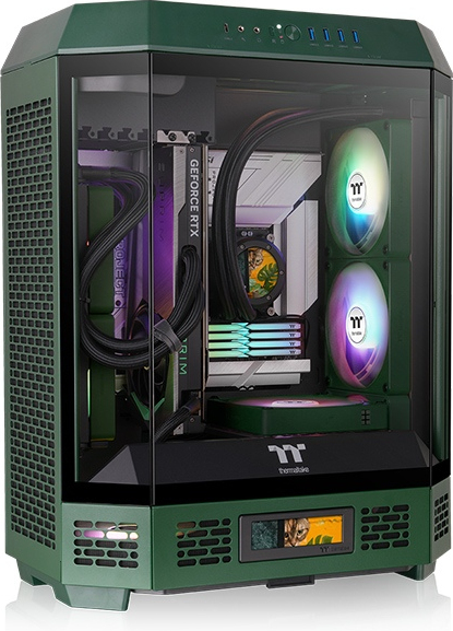 Thermaltake tower 600 midi tower groen 2 orig - Thermaltake Tower 600 Midi Tower Racing Groen Behuizing
