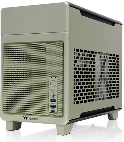 Thermaltake tr100 matcha green mini tower 2 orig - Thermaltake TR100 Mini Tower Groen Behuizing