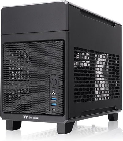 Thermaltake tr100 mini tower behuizing 2 orig - Thermaltake TR100 Mini Tower Behuizing (Black)