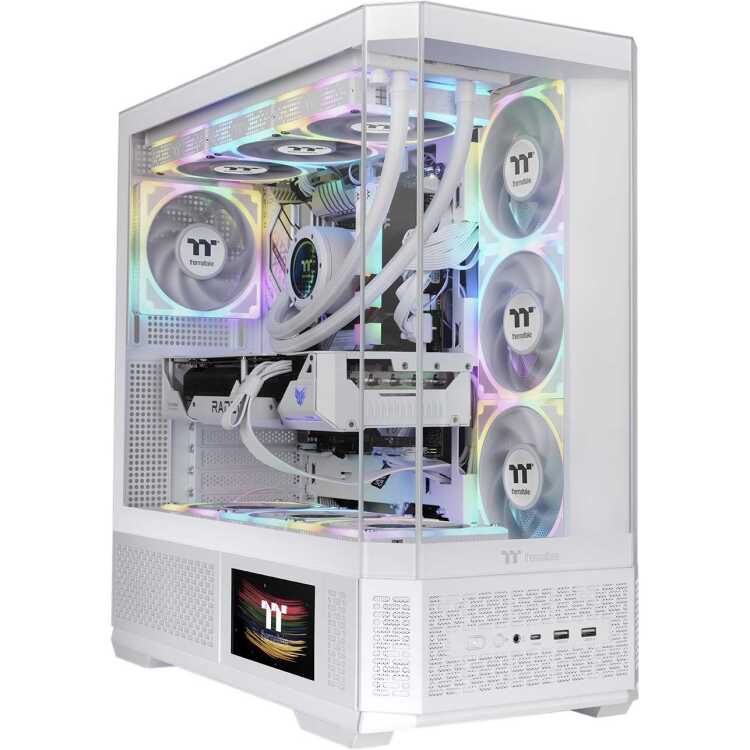 View 370 TG ARGB Snow Mid Tower Chassis - afbeelding 7