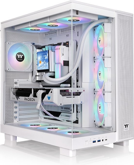 Thermaltake view 380 xl tg snow midi - Thermaltake View 380 XL TG ARGB Midi Tower Behuizing (White)