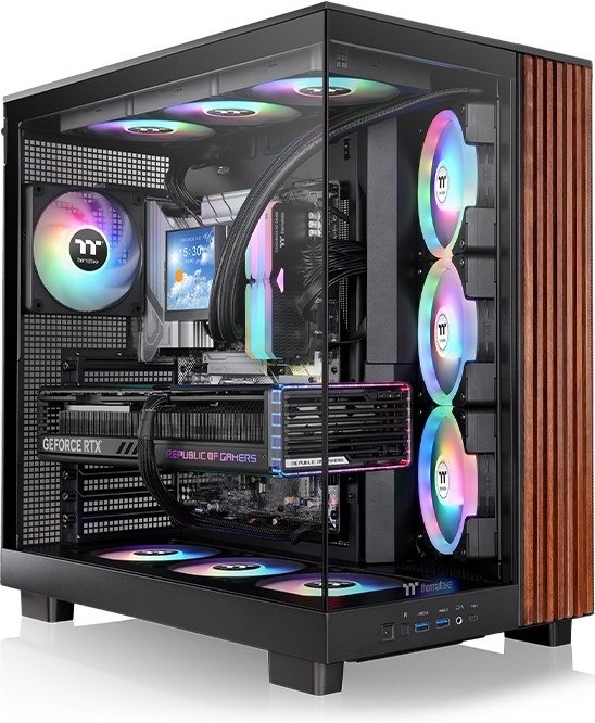 Thermaltake view 380 xl ws midi tower 403100 - Thermaltake View 380 XL WS ARGB Behuizing (Black)