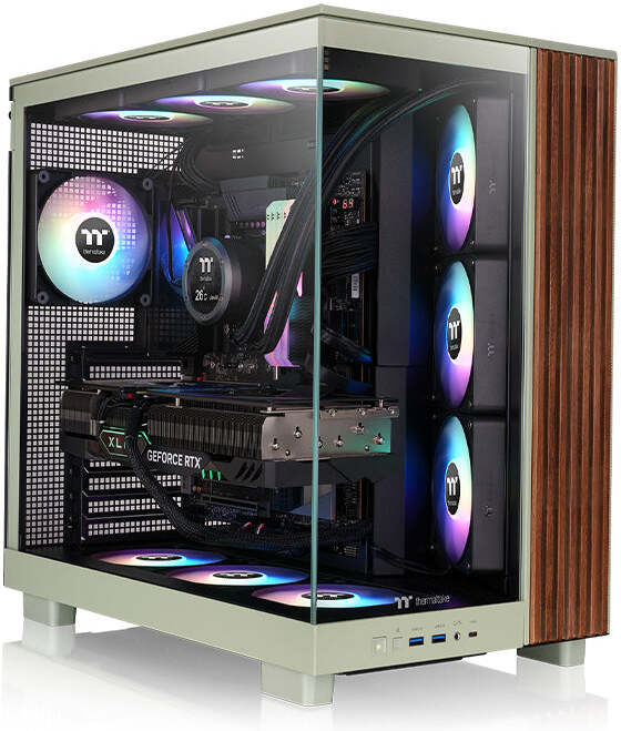 Thermaltake view 380 xl ws midi tower 529089 2 orig - Thermaltake View 380 XL WS ARGB Behuizing (Matcha Green)