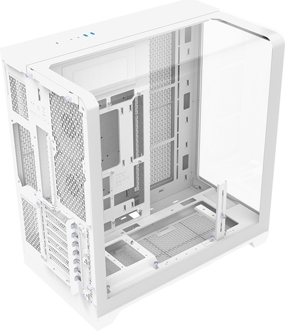 Thermaltake view 390 tg snow midi tower 2 orig - Thermaltake View 390 TG Snow Mid-Tower Chassis