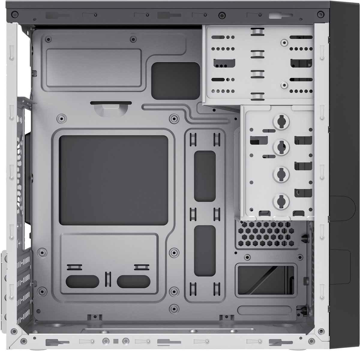 Aero C12 V2 Micro Tower Behuizing (Black) - afbeelding 5