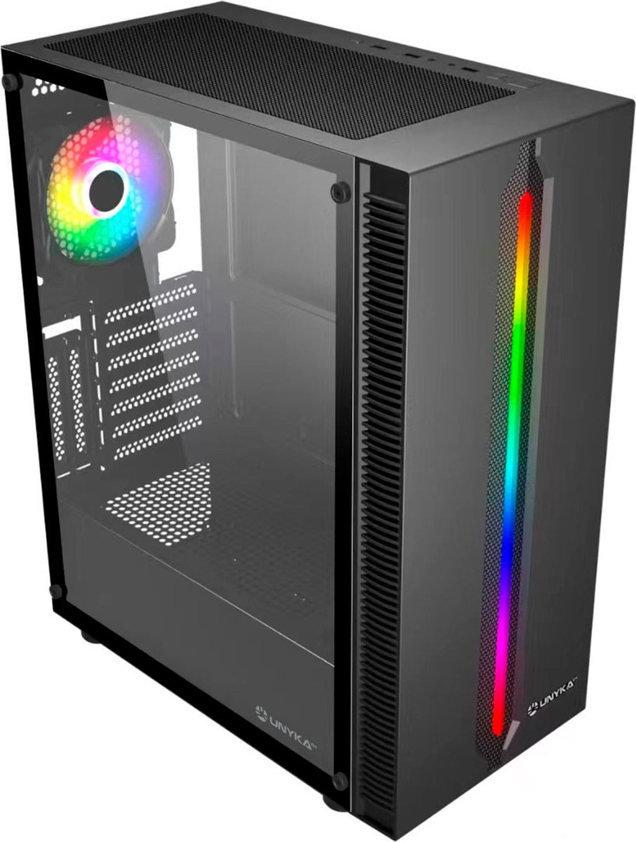 Unykach Armor Lumina Desktop Zwart behuizing - afbeelding 2