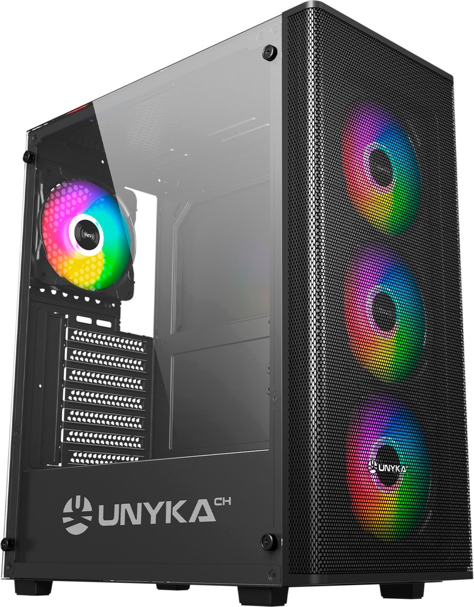 Gaming Mir 100 ARGB Tempered Glass Black - afbeelding 7