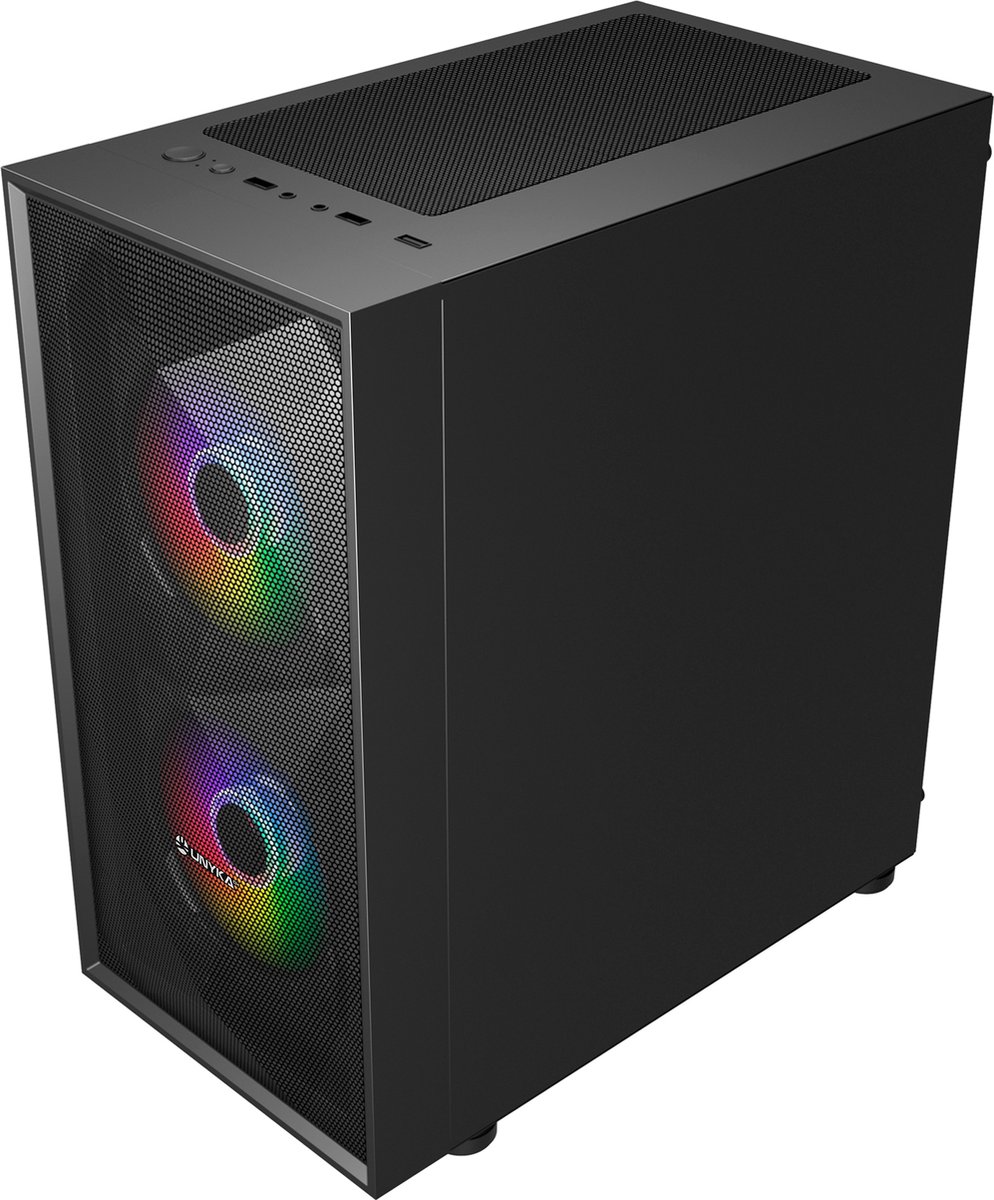 Unykach Mir B200 Argb Pc-Behuizing Zwart - afbeelding 2