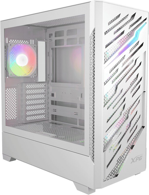 XPG Xpg Starker Air Btf White - Midi Tower Behuizing - Gehard Glas - Inclusief 4X Argb Fans - Geschikt Voor Asus Btf & Msi Project Zero - Wit