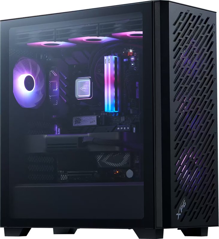 Xpg valor air pro midi tower zwart - XPG VALOR AIR PRO Midi Tower Behuizing (Black)