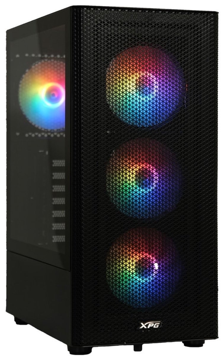 XPG Xpg Valor Mesh - Rgb Zwart Mid Tower 650W 80+ White Gaming Behuizing