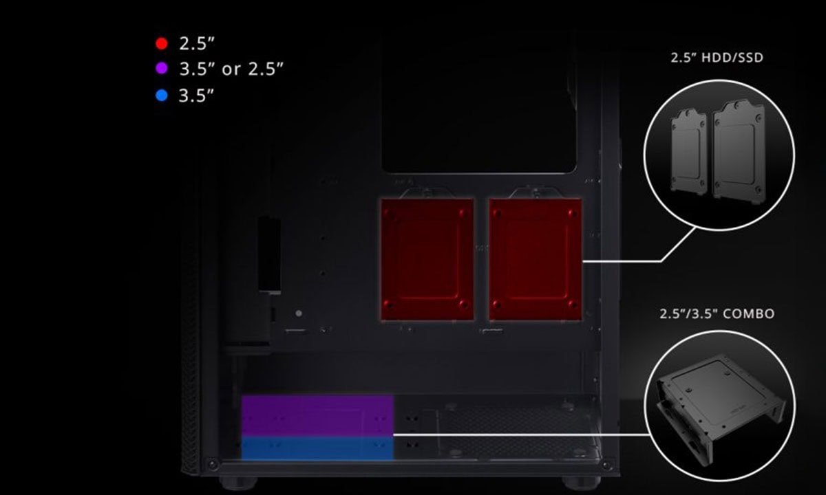 Valor Mesh RGB Black Mid-Tower Gaming Case - 650W 80+ Bronze PSU Included - afbeelding 3