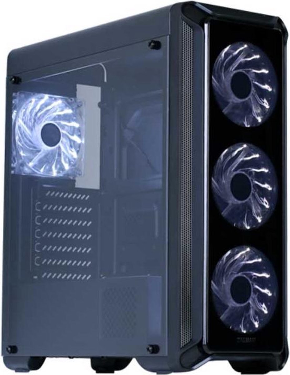 Zalman Zalman I3 Edge Midi-Tower Pc-Behuizing Zwart 4 Voorgeïnstalleerde Led-Ventilators, Zijvenster