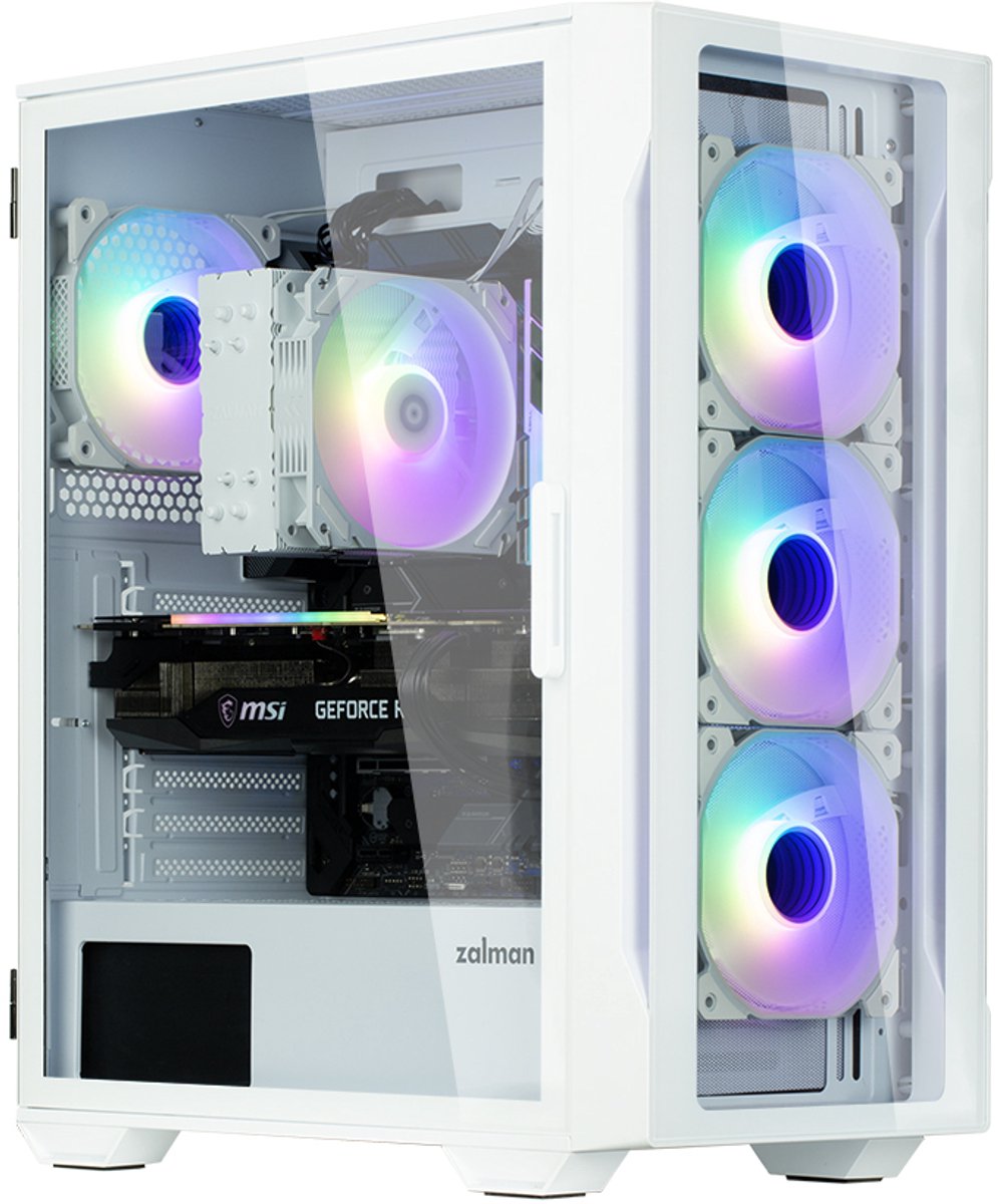 i3 NEO TG White Midi Tower Behuizing - afbeelding 6
