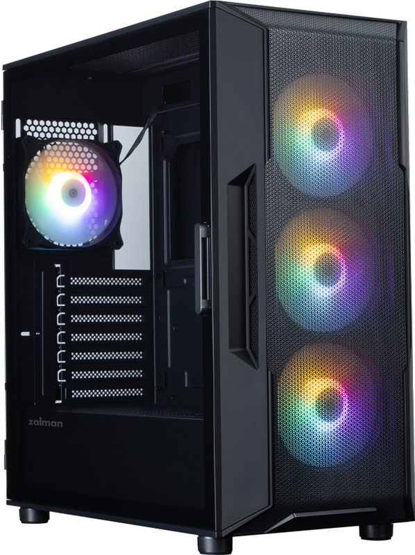 Zalman i3 neo v2 atx midi toren 2 orig - Zalman i3 NEO V2 Black Mid Tower ARGB Computer Case