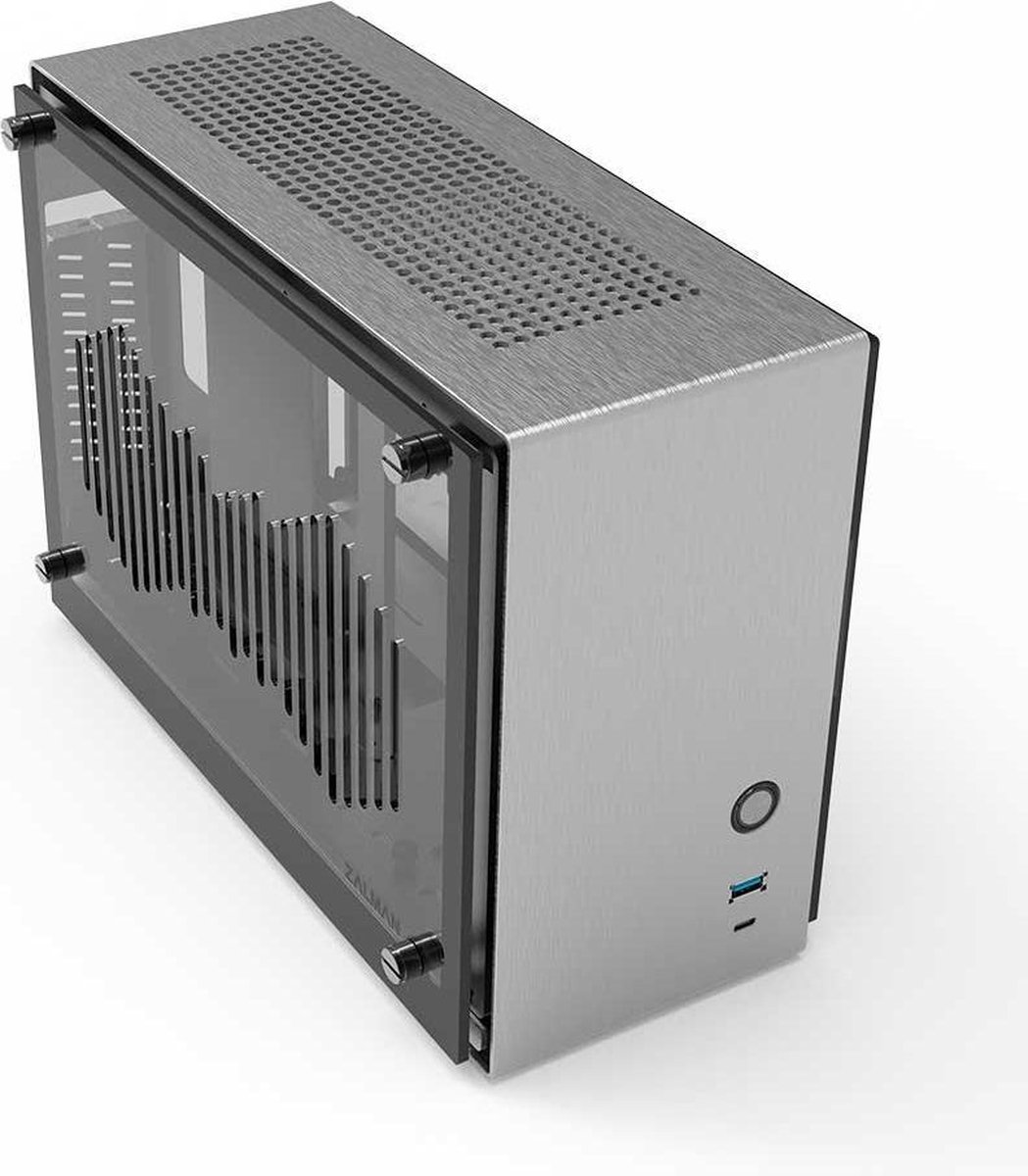 M2 Mini ITX Tower Case Silver - afbeelding 5